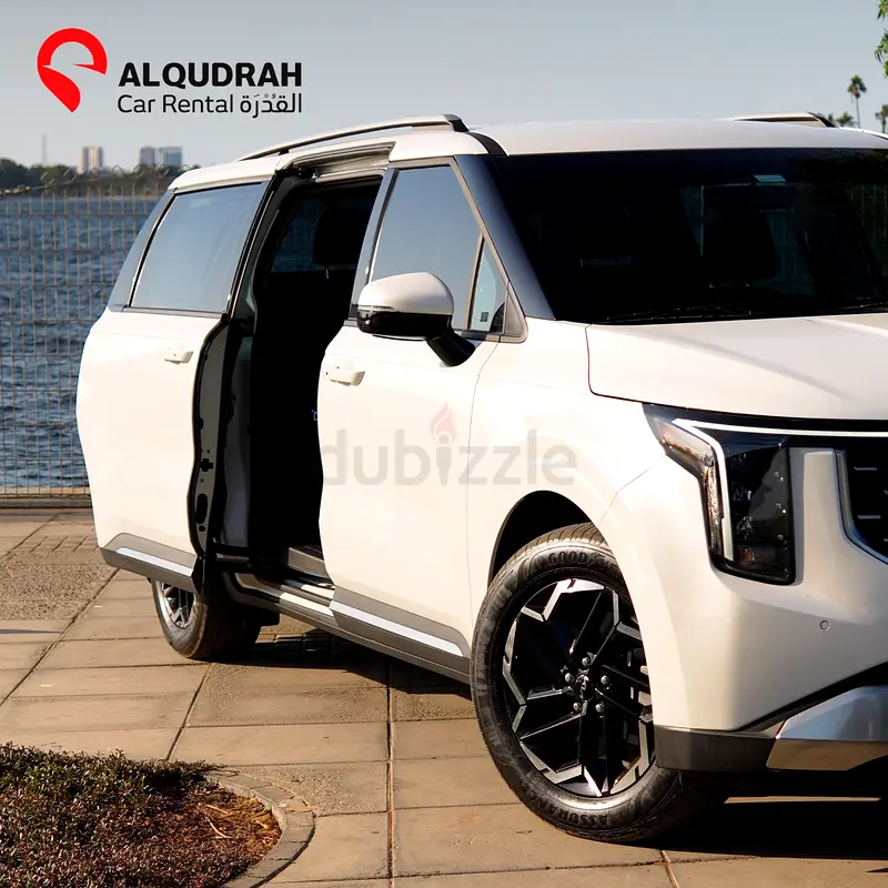 2025 Kia Carnival for Rent in Al Garhoud (White, Automatic, 8 Seater) photo 2