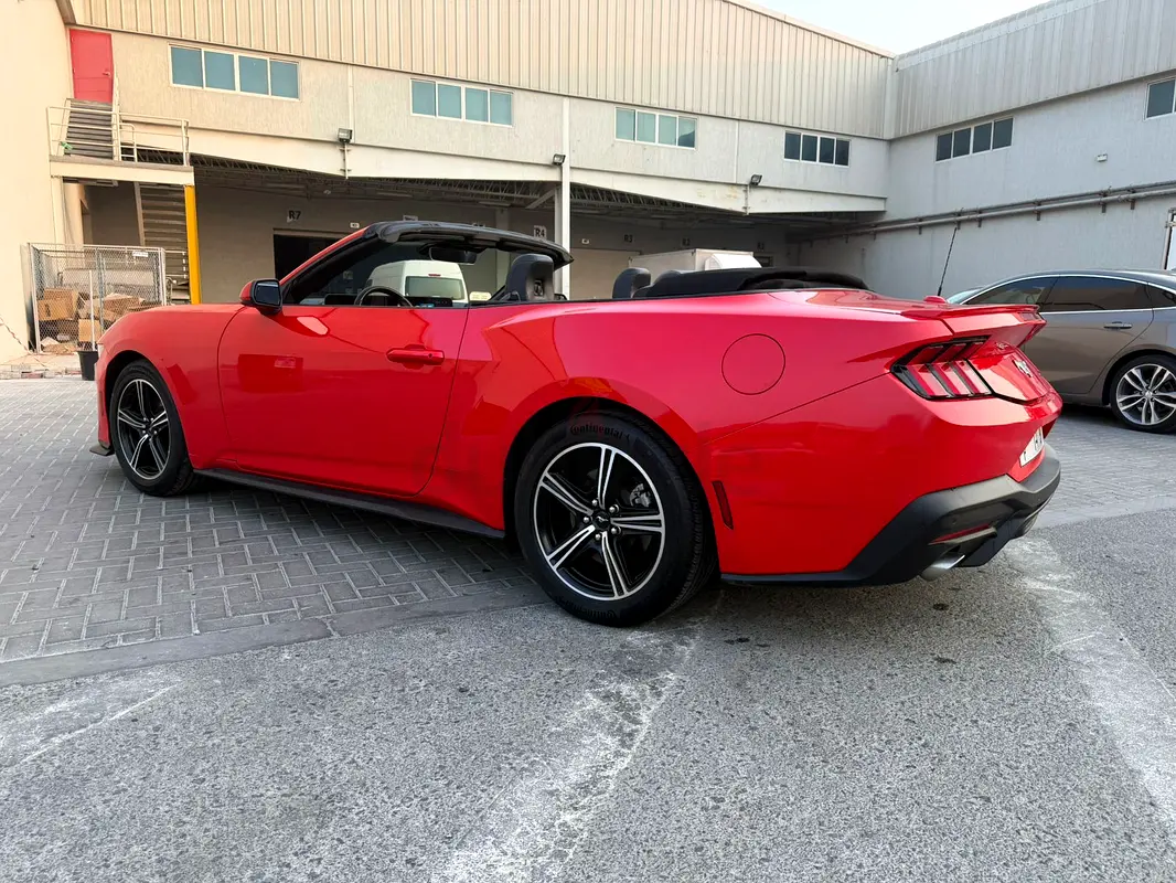 Rent a 2024 Ford Mustang in Al Quoz 4 (Red) photo 2