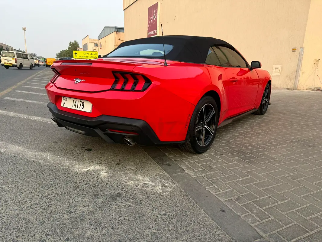 Rent a 2024 Ford Mustang in Al Quoz 4 (Red) photo 5