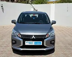 2023 Mitsubishi Attrage Grey Rental in Dubai
