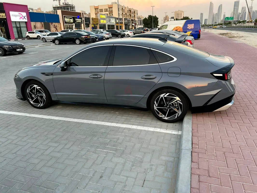 Rent a 2025 Hyundai Sonata Grey in Dubai photo 3