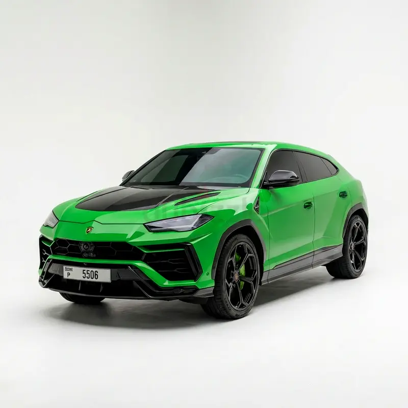 2024 Lamborghini Urus for Rent in Al Barsha 1 (Green) rental in Al Barsha 1, Dubai