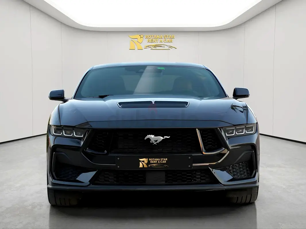 2024 Ford Mustang for Rent in Al Barsha 1 (Grey) rental in Al Barsha 1, Dubai