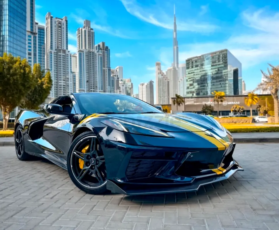 2021 Chevrolet Corvette for Rent in Palm Jumeirah rental in Palm Jumeirah, Dubai