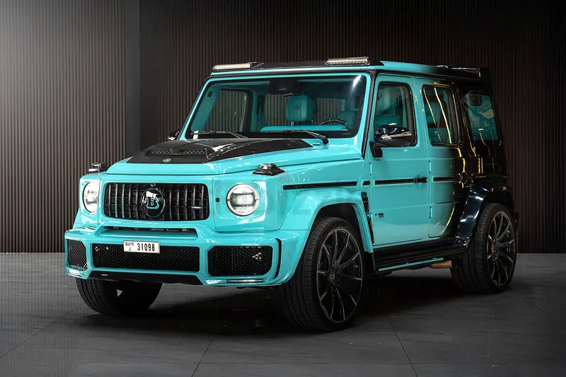2022 Mercedes-Benz G-Class Brabus for Rent in Downtown Dubai (Blue) rental in Downtown Dubai, Dubai