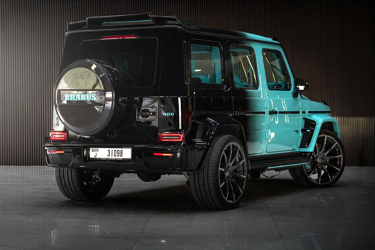 2022 Mercedes-Benz G-Class Brabus for Rent in Downtown Dubai (Blue) photo 3