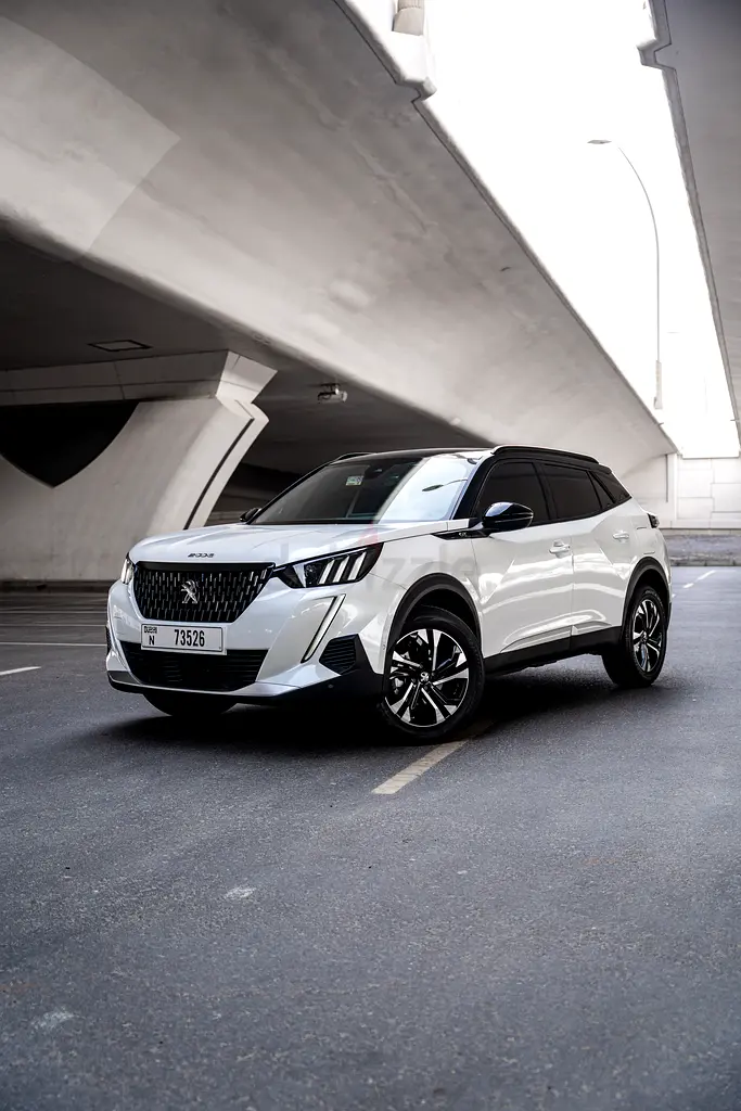 2024 Peugeot 2008 for Rent in Dubai Marina (White) rental in Dubai Marina, Dubai