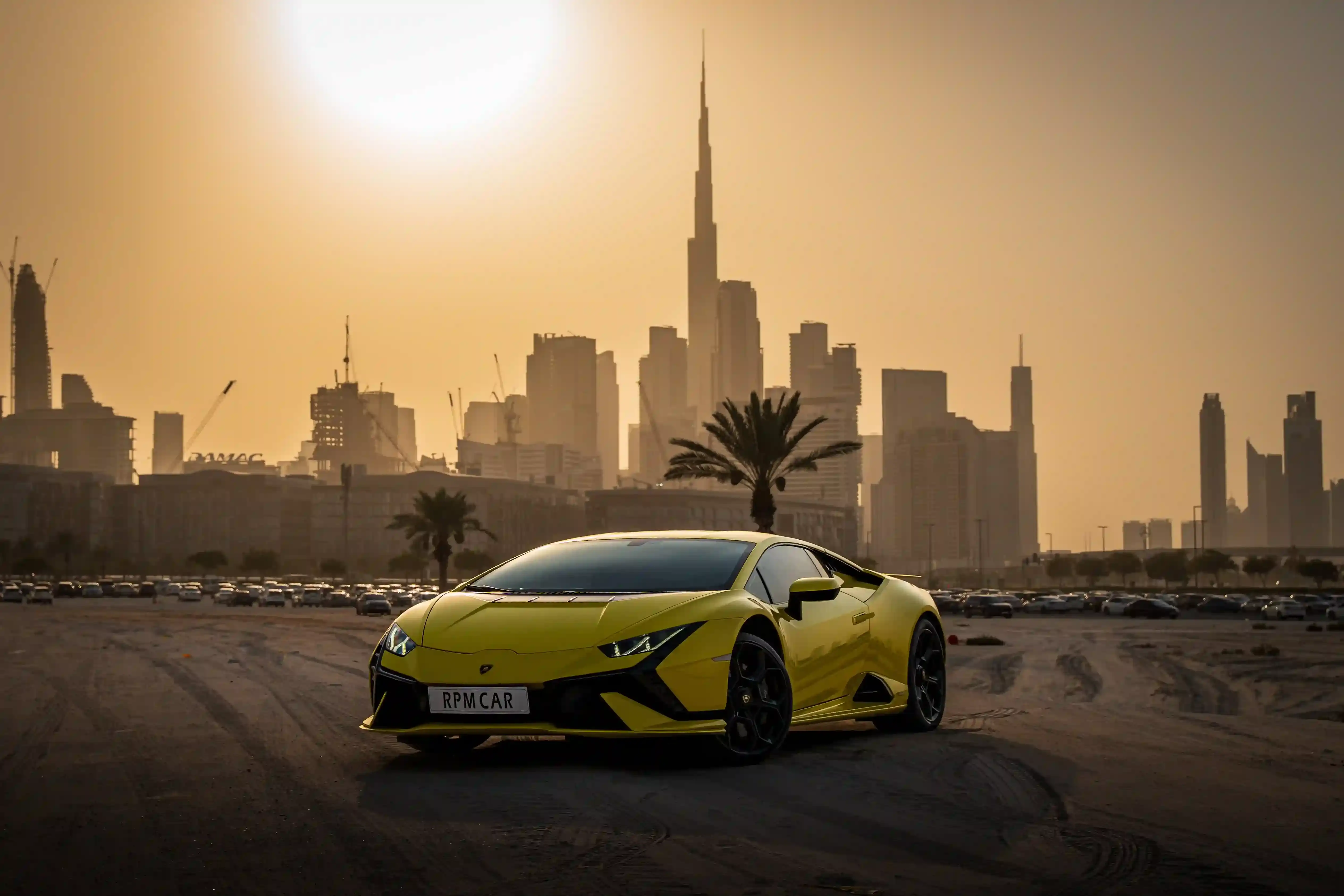 2024 Lamborghini Huracan Tecnica Yellow Rental in Dubai rental in Al Quoz 3, Dubai