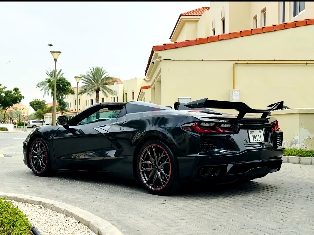 2024 Chevrolet Corvette for Rent in Al Garhoud (Black) photo 2