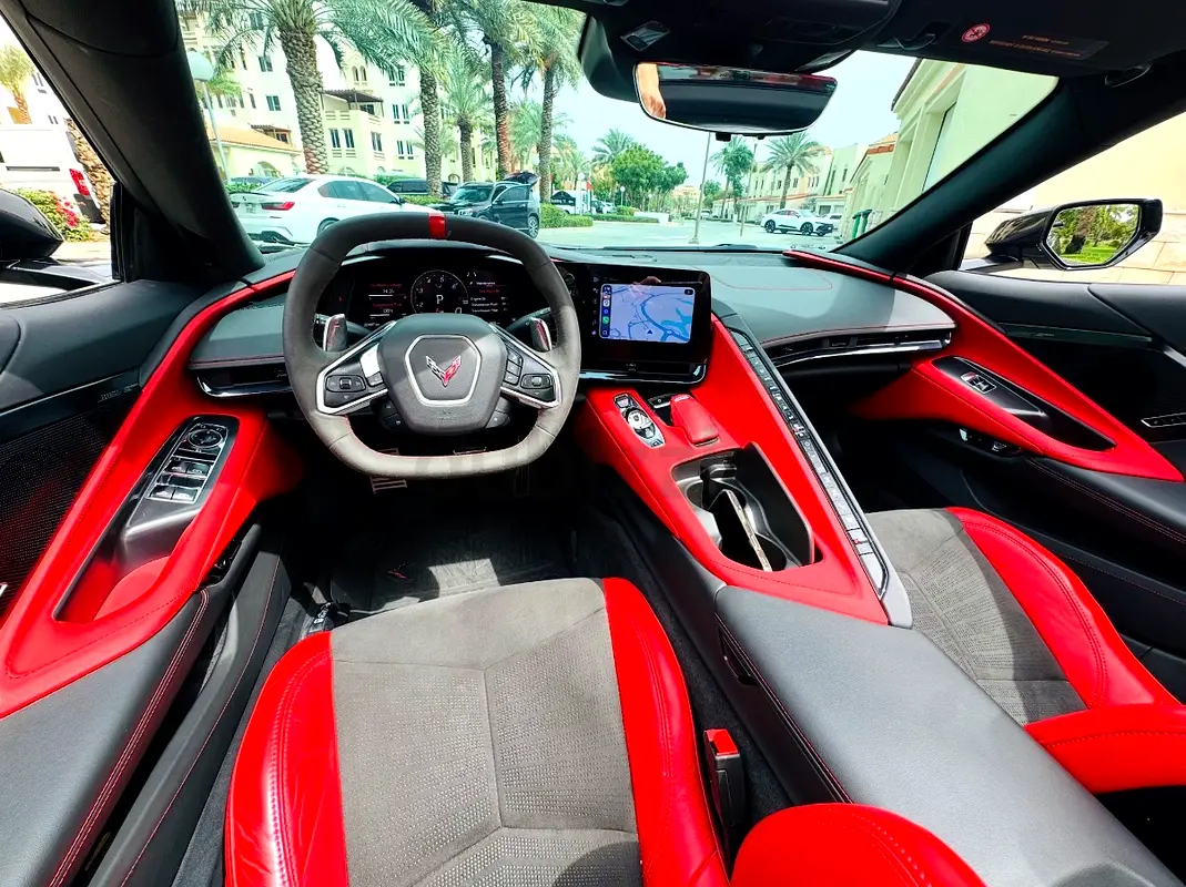 2024 Chevrolet Corvette for Rent in Al Garhoud (Black) photo 4