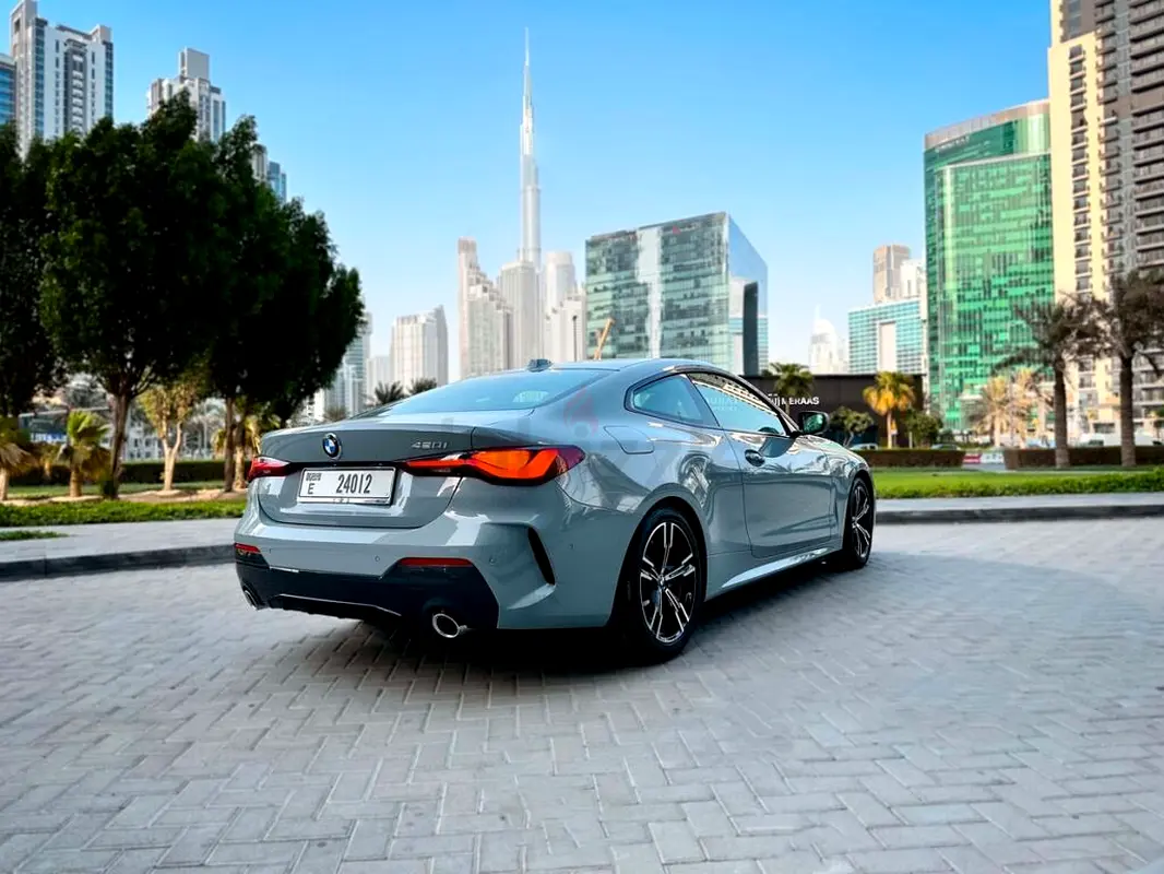 2024 BMW 4-Series for Rent in Jumeirah Lake Towers (JLT) (Grey) photo 4
