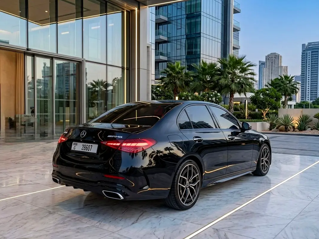 2024 Mercedes-Benz C-Class for Rent in Al Jaddaf (Black) photo 2