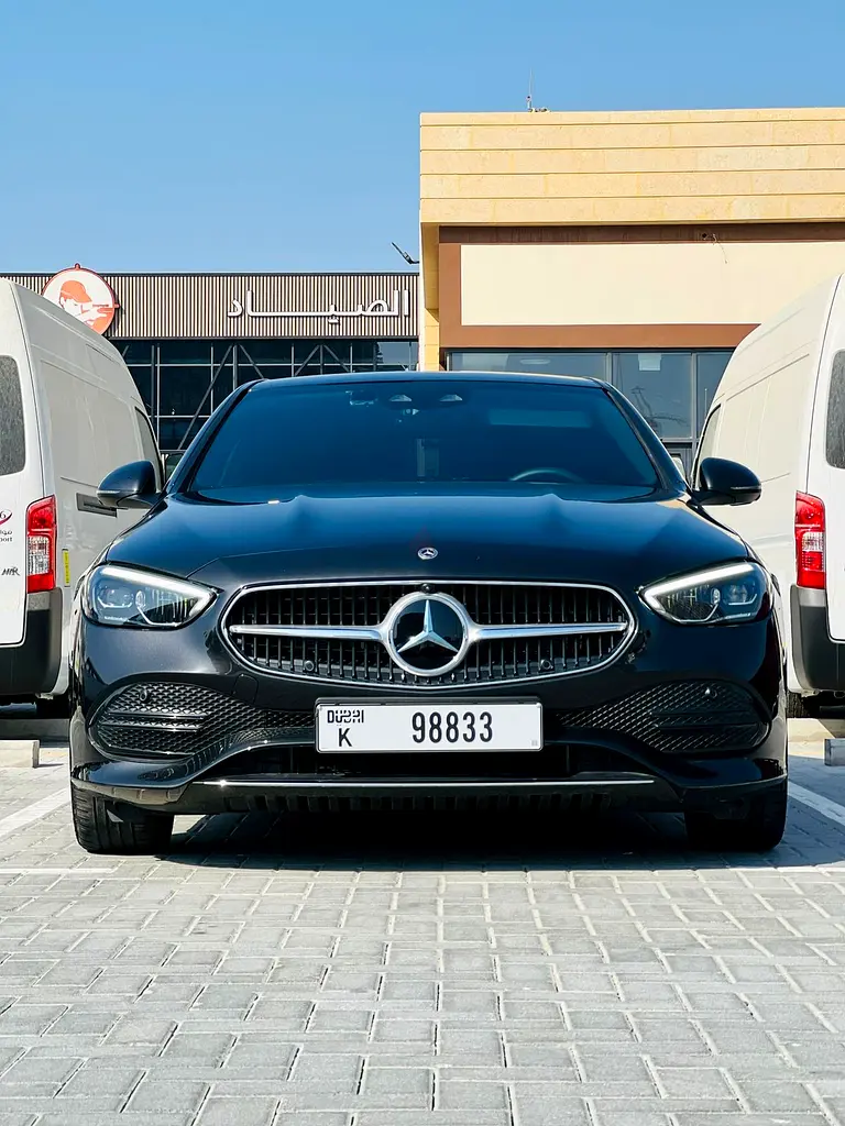 2024 Mercedes-Benz C-Class for Rent in Sheikh Zayed Road (Black, Automatic, 5 Seater, Najmat Arizona) rental in Sheikh Zayed Road, Dubai