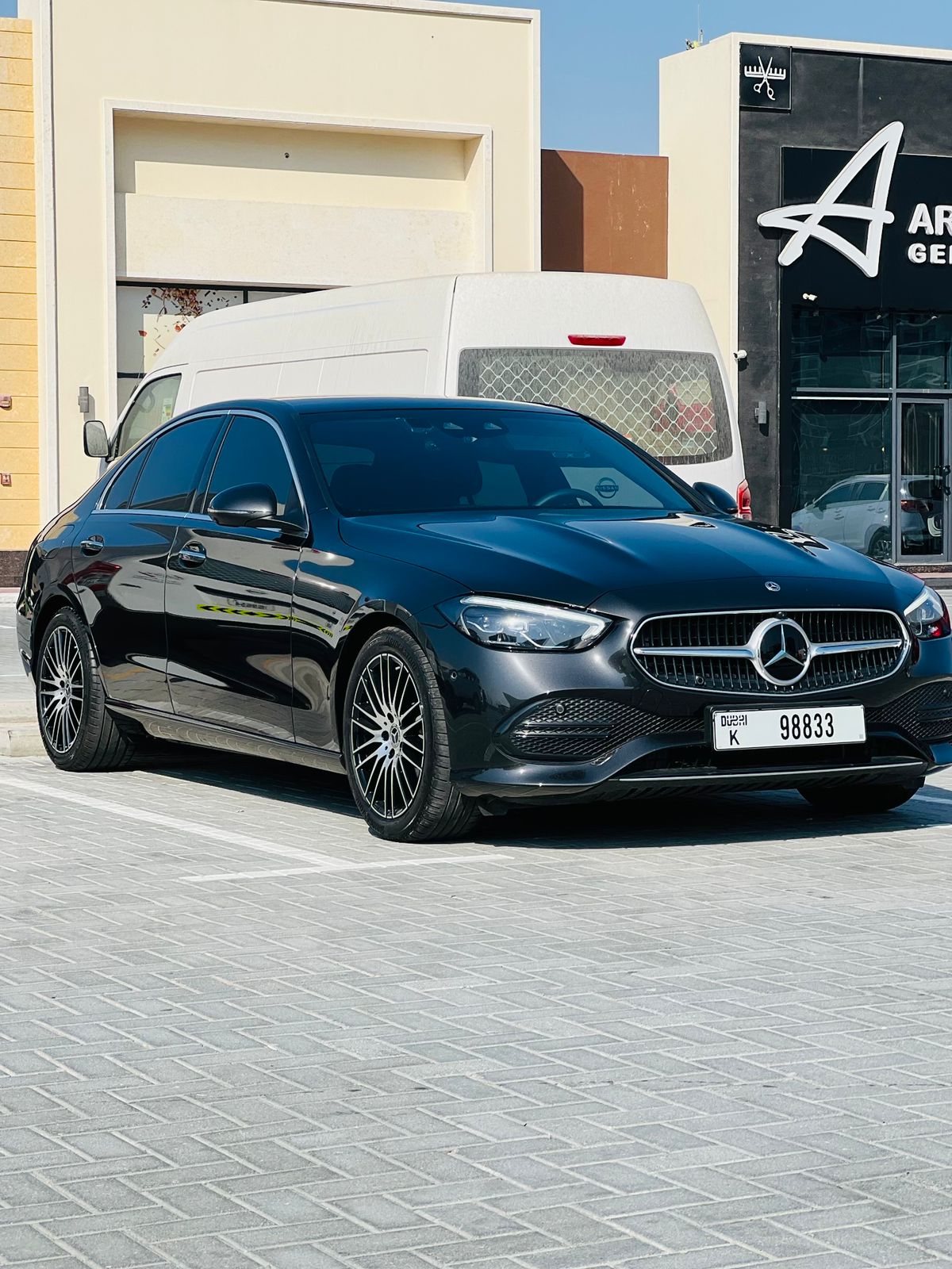 Rent a 2024 Mercedes-Benz C300 Black in Dubai photo 2