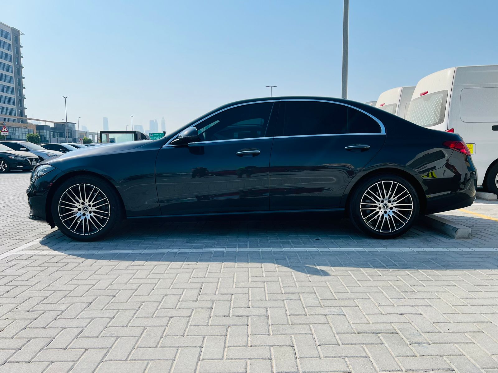 Rent a 2024 Mercedes-Benz C300 Black in Dubai photo 3