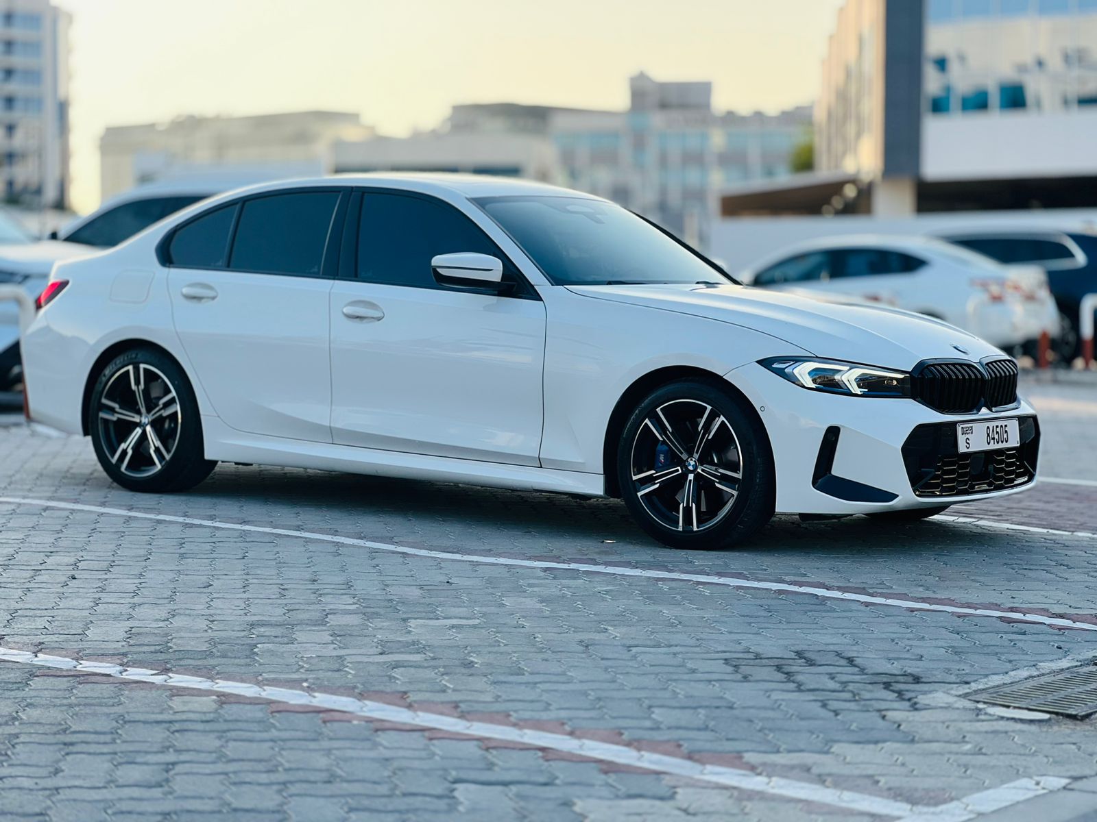 Rent 2023 BMW 320i White in Dubai