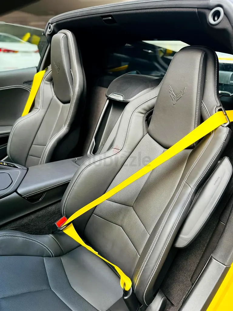 2025 Chevrolet Corvette for Rent in Business Bay (Yellow) photo 3