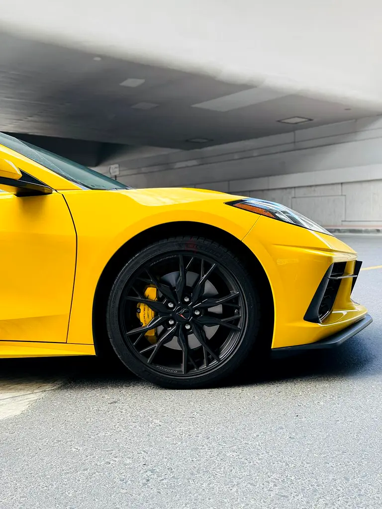 2025 Chevrolet Corvette for Rent in Business Bay (Yellow) photo 5