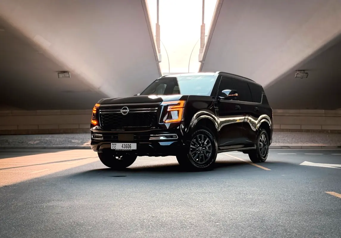 2025 Nissan Patrol for Rent in Business Bay (Black) rental in Business Bay, Dubai
